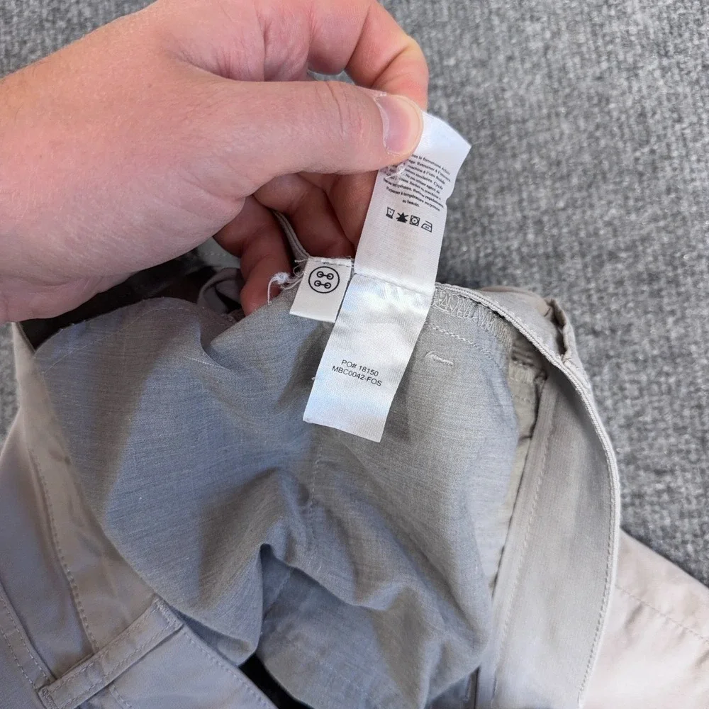 Faherty Pants Mens 30x27 Gray Organic Cotton Movement 5-Pocket Classic Tapered - Picture 9 of 11